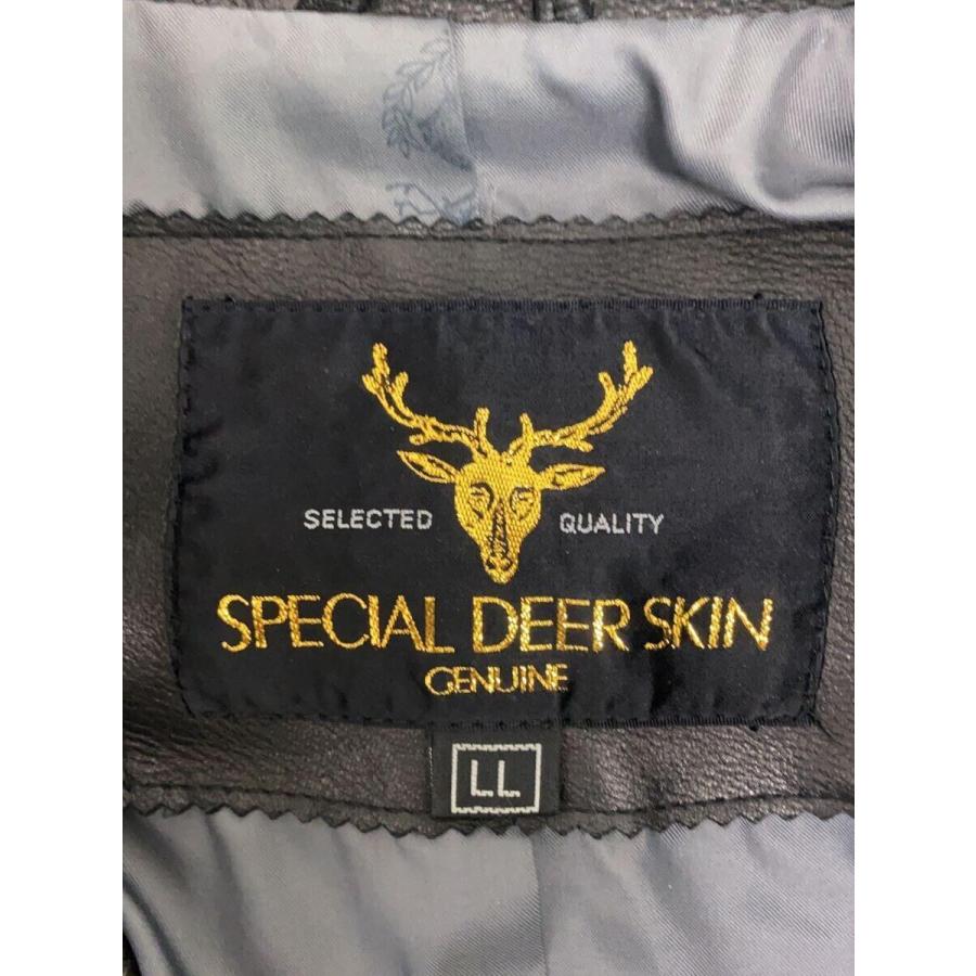 SPECIAL DEER SKIN/レザージャケット・ブルゾン/LL/レザー/BLK｜ssol-shopping｜03