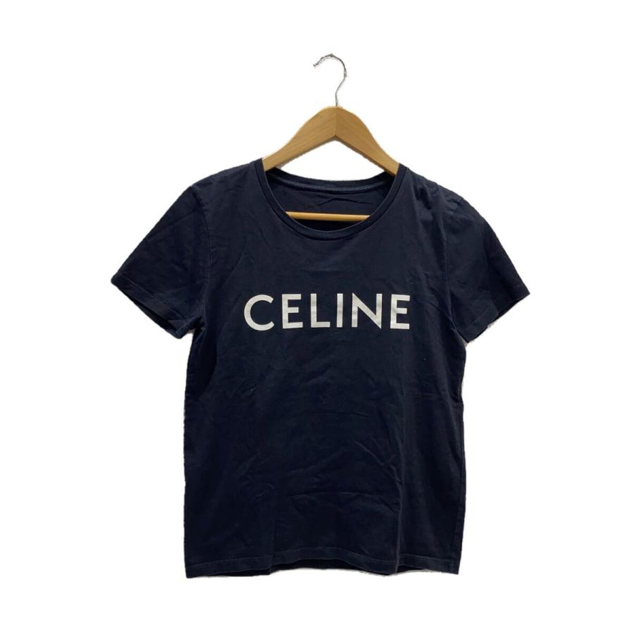 CELINE◇クラシックロゴtee/Tシャツ/M/コットン/BLK/2X314916G/背タグ