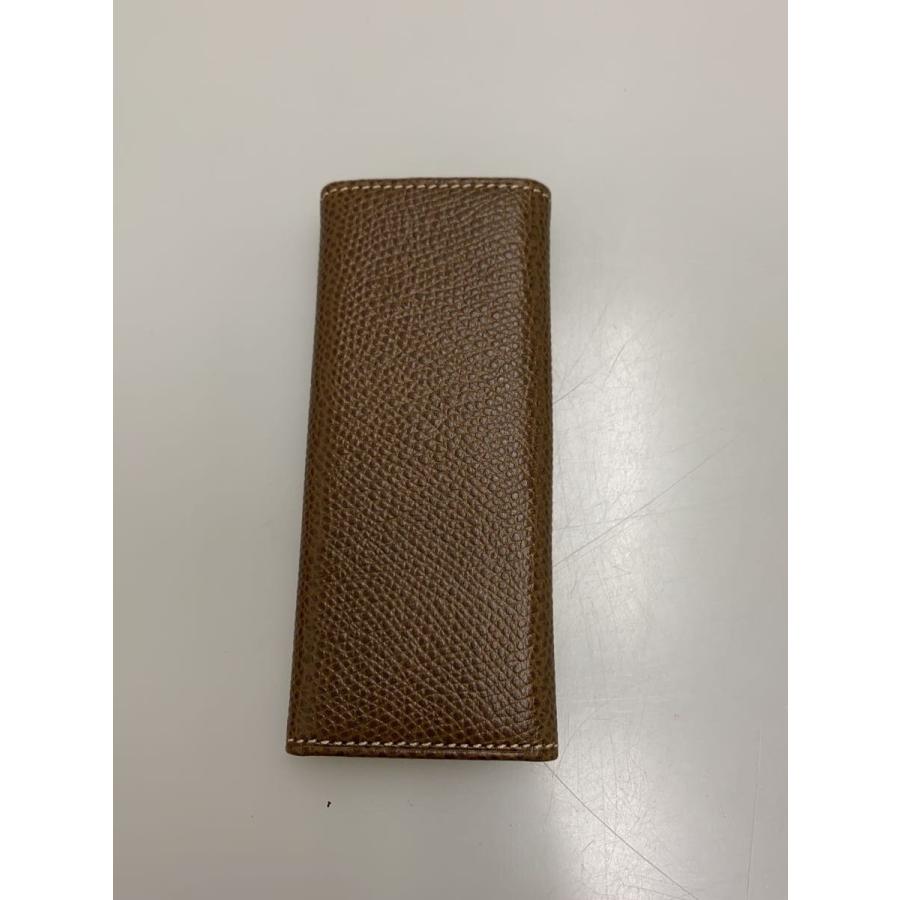 LOEWE レザーキーケース ベージュ LOEWE ロエベ リピート アナグラム柄 キーケース レザー