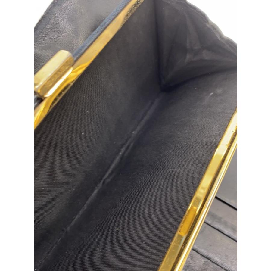 CHANEL◇2つ折り財布/レザー/BLK/無地/レディース/A13498 : セカンド