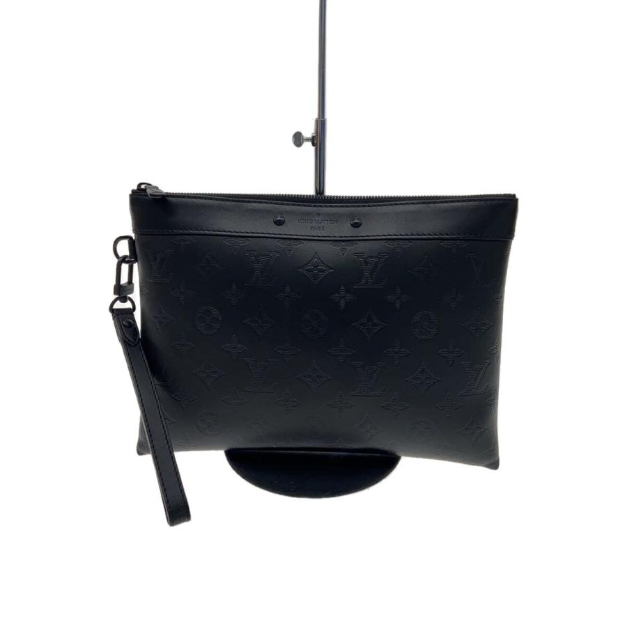LOUIS VUITTON◇ポシェット・トゥ・ゴー_モノグラム・シャドウ_BLK 