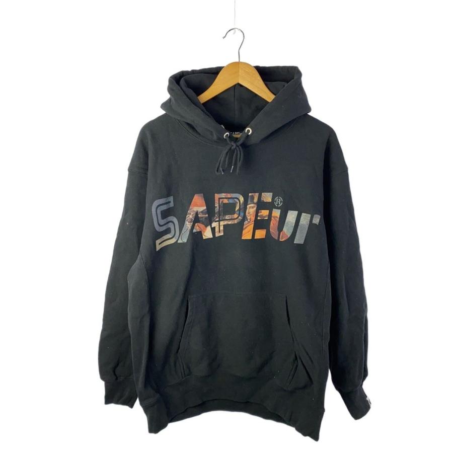 A Elegantes SAPEur◇パーカー/XL/コットン/BLK : セカンドストリート