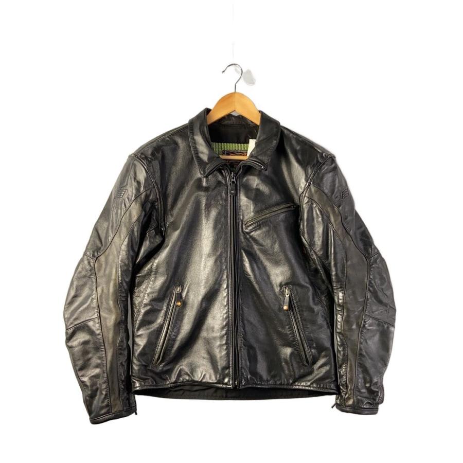 HYOD D30 ブラックレザージャケット　美品 HYOD◇d30/シングルライダースジャケット/L/牛革/BLK/無地