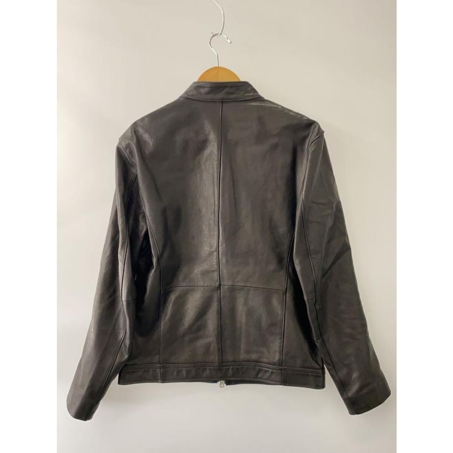 ITEMS URBAN RESEARCH◇レザージャケット・ブルゾン/L/山羊革/BLK/無地