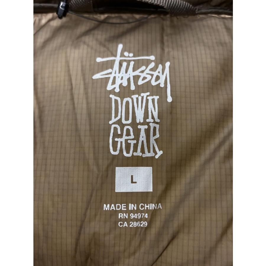 STUSSY◆ダウンジャケット/L/ナイロン/KHK/FILL600//