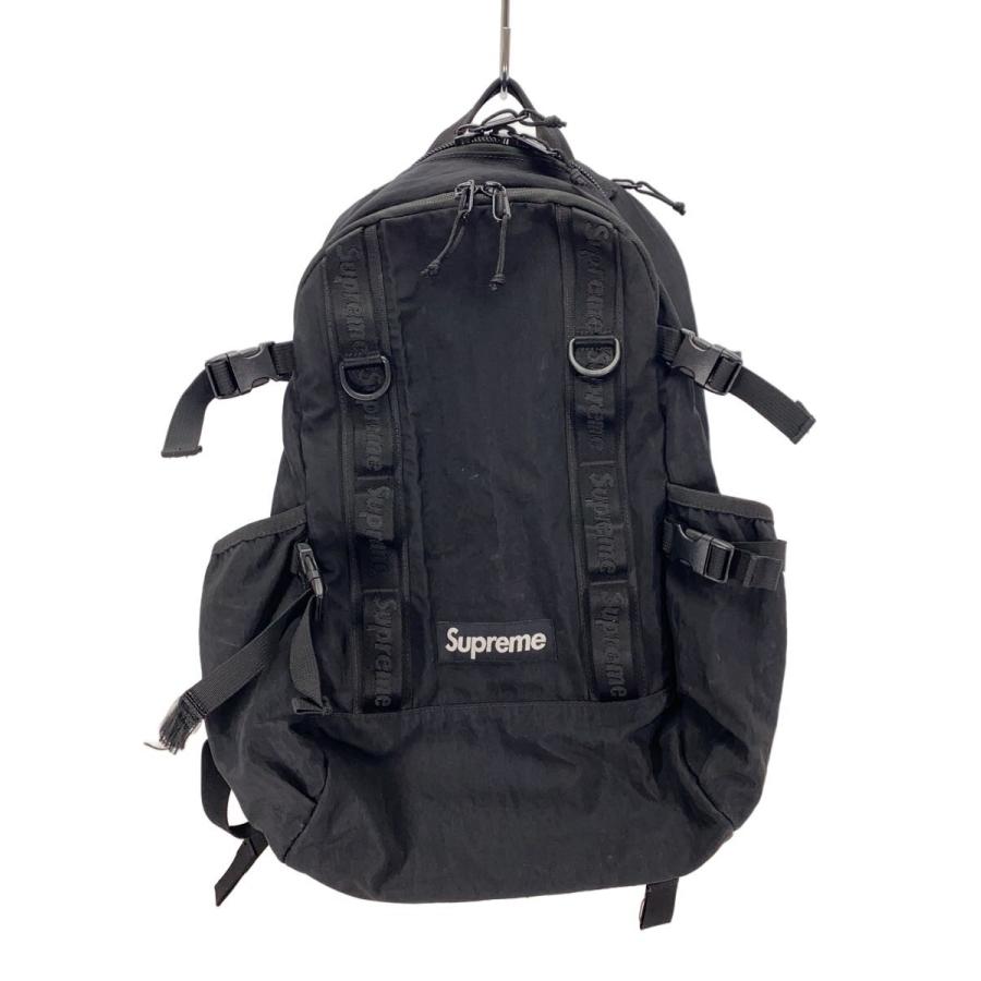 Supreme◇リュック/ナイロン/BLK/ストラップ切れ有/? NULL