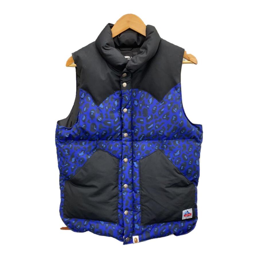 A BATHING APE ベスト A BATHING APE◇ダウンベスト/M/ポリエステル/GRY/アニマル : セカンド