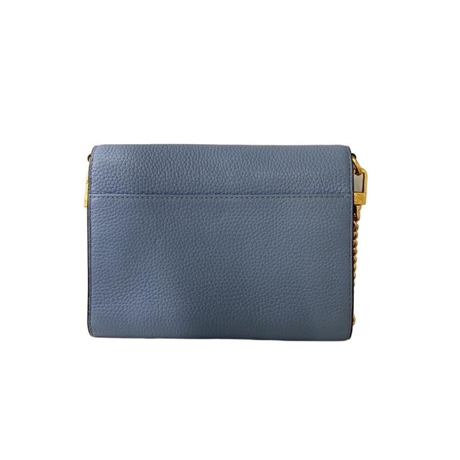 Tory Burch ショルダーバッグ 斜めかけ　トリーバーチ ブルー　カバン TORY BURCH◇ショルダーバッグ/レザー/BLU/無地/10005626 : セカンド
