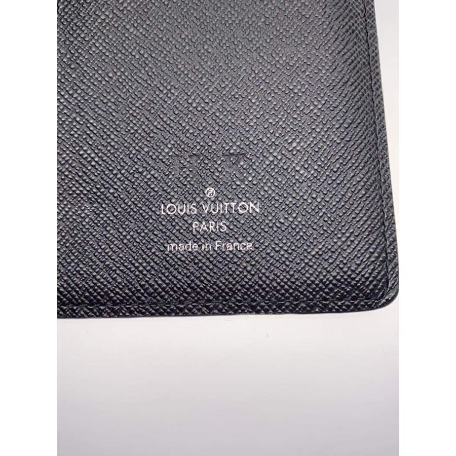 LOUIS VUITTON◇ポルト・フォイユ・ブラザ_ダミエ・グラフィット_BLK