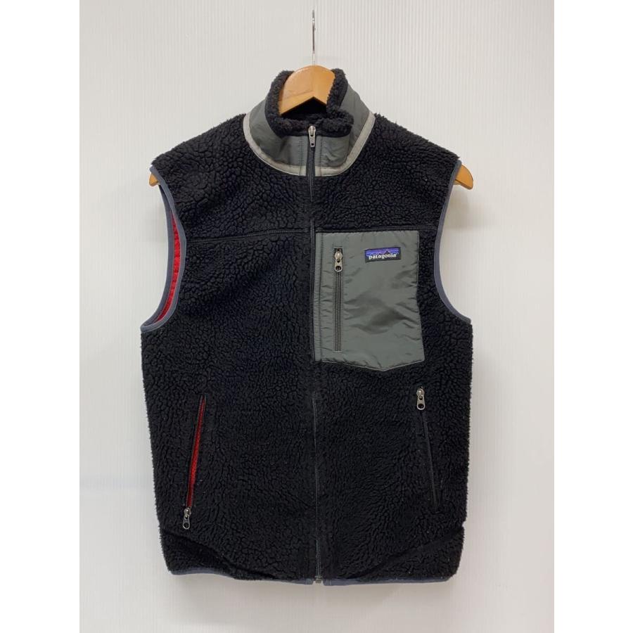 patagonia◇CLASSIC RETRO-X VEST/フリースベスト/S/ポリエステル/BLK