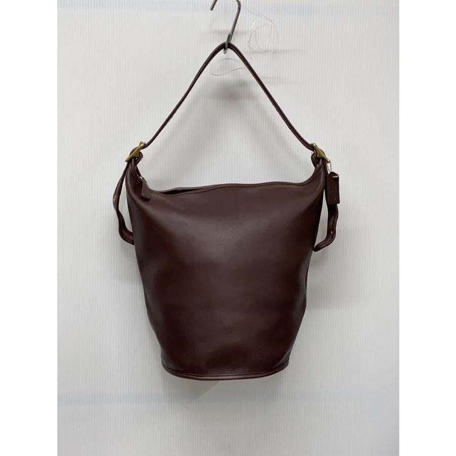 COACH◇old coach/バケツ型/ショルダーバッグ/レザー/BRW/9085