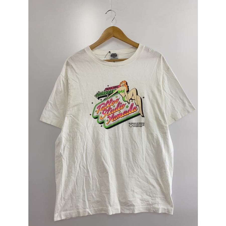 TATTOO STUDIO YAMADA◇Tシャツ/XL/コットン/WHT/無地/beach romance