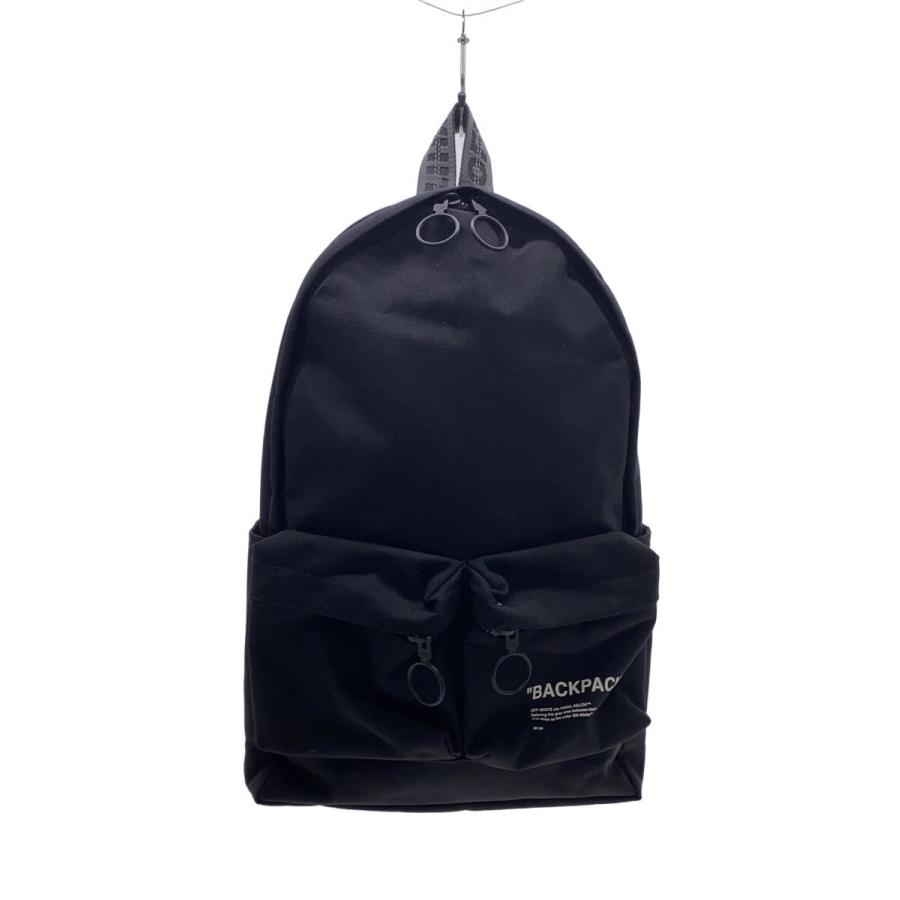 OFF-WHITE◇BACK PACK/リュック/コットン/BLK/OMNB003S19074031