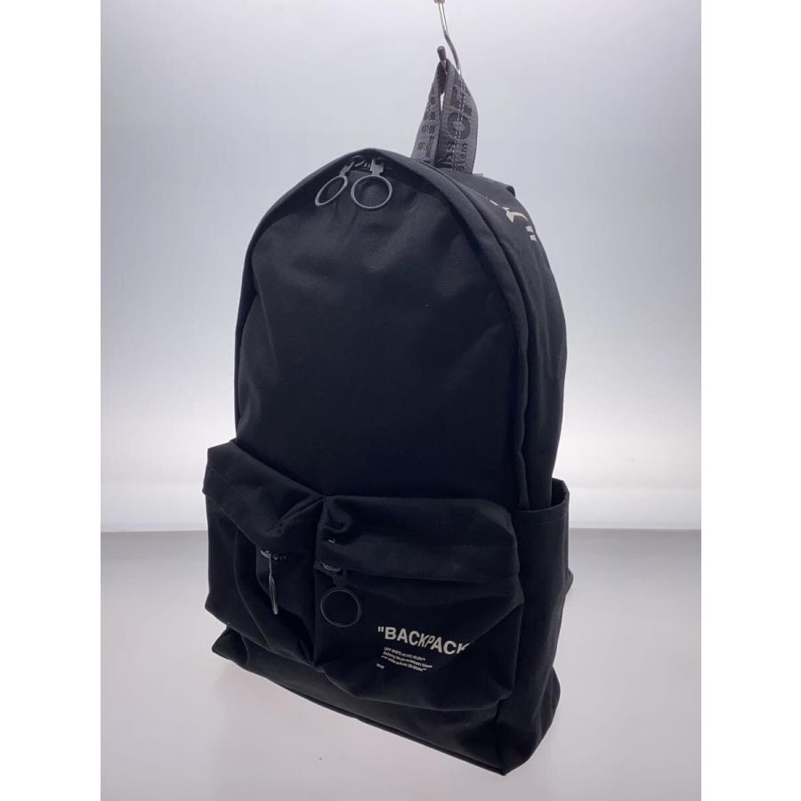 OFF-WHITE◇BACK PACK/リュック/コットン/BLK/OMNB003S19074031