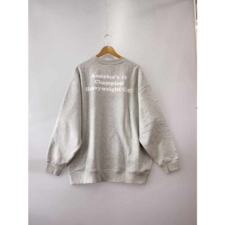 WIND AND SEA◇×GARFIELD/タグ付/スウェット/XL/コットン/GRY/プリント 
