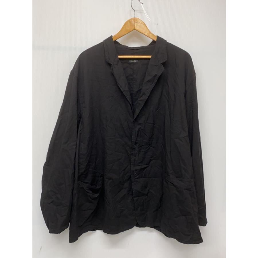 COMOLI◇26SS/KHADIコットンジャケット/長袖シャツ/3/コットン/BLK