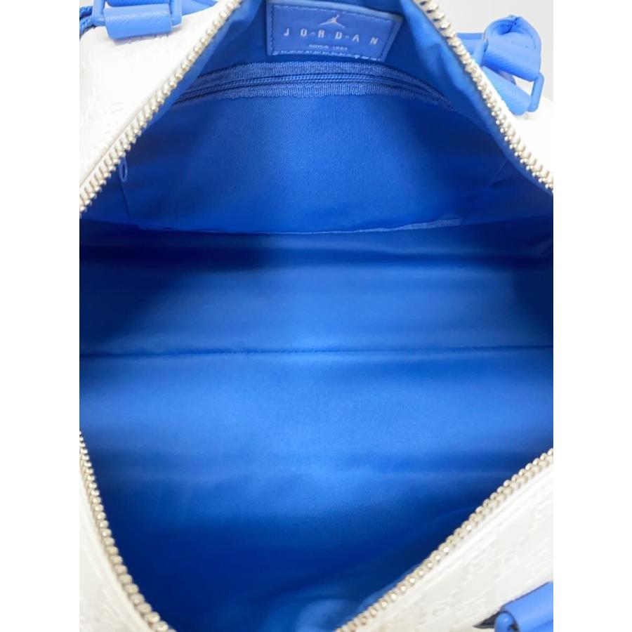 NIKE◇エアジョーダン/ボストンバッグ/WHT/総柄/モノグラム/ダッフル