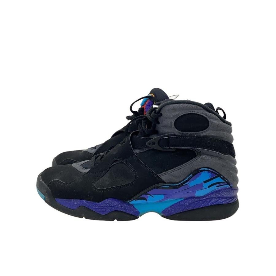 NIKE◇AIR JORDAN 8 RETRO/エアジョーダンレトロ/ブラック/305381-025