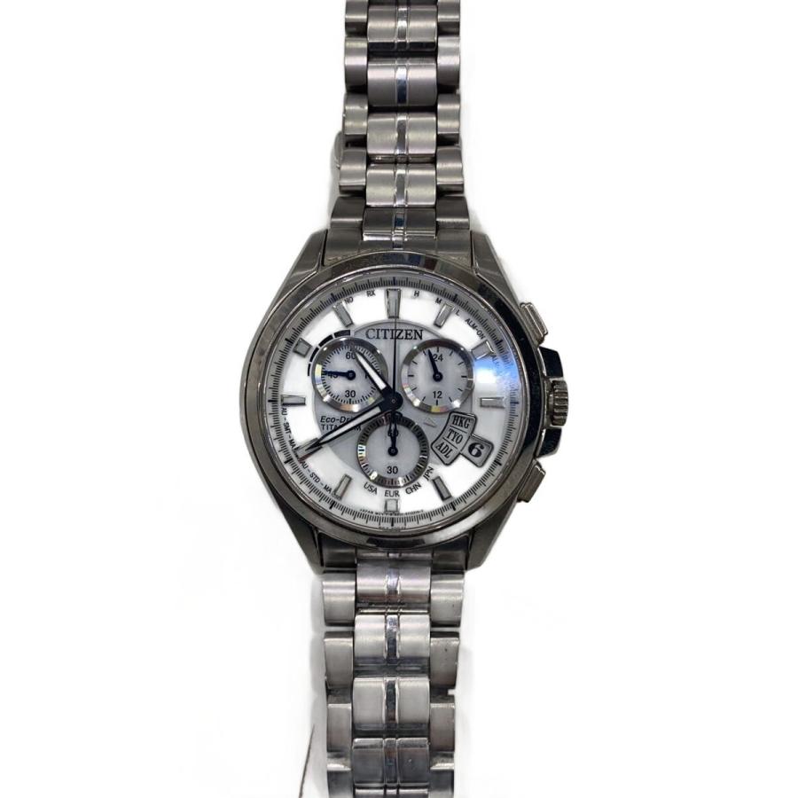 CITIZEN◇ECO-DRIVE_エコドライブ/ソーラー腕時計/アナログ/チタン/SLV