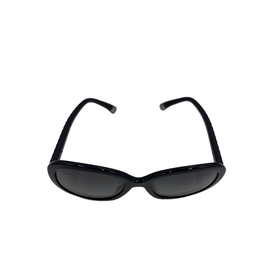 CHANEL◇サングラス/マトラッセ/プラスチック/BLK/BLK/レディース/5328
