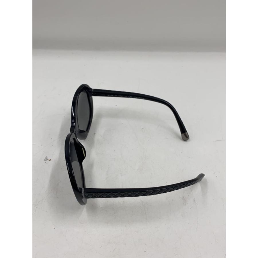 CHANEL◇サングラス/マトラッセ/プラスチック/BLK/BLK/レディース/5328