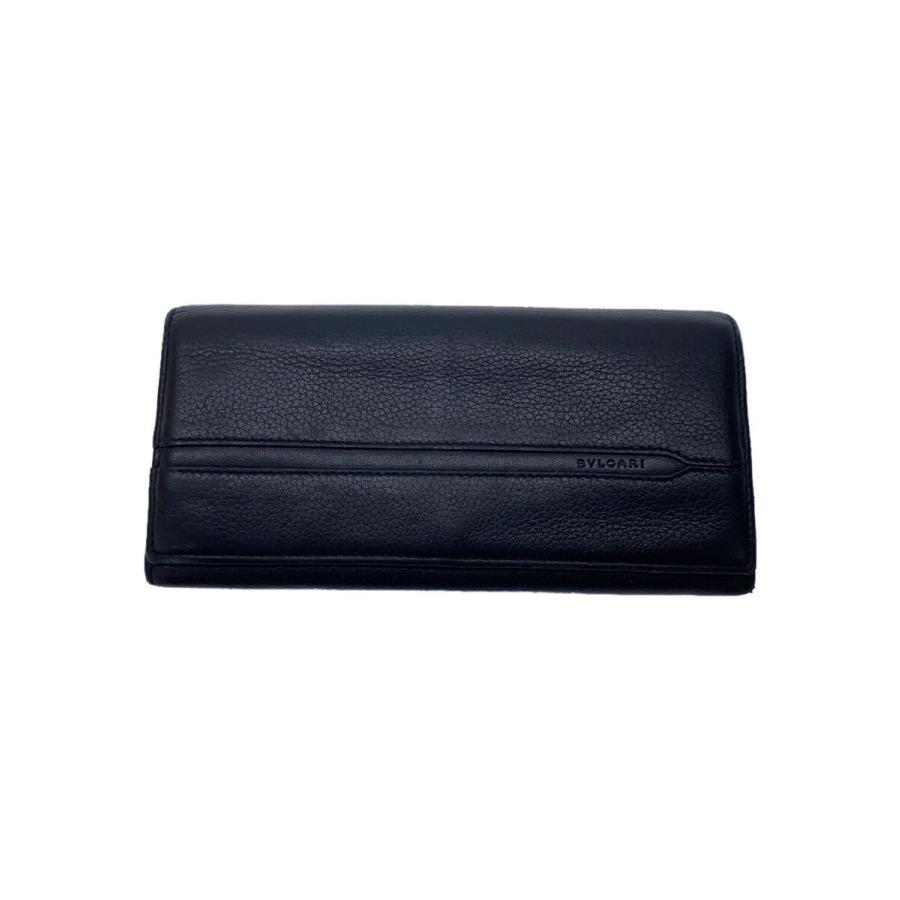 BVLGARI◇長財布/レザー/NVY/無地/メンズ : 2334313966028 : セカンド 