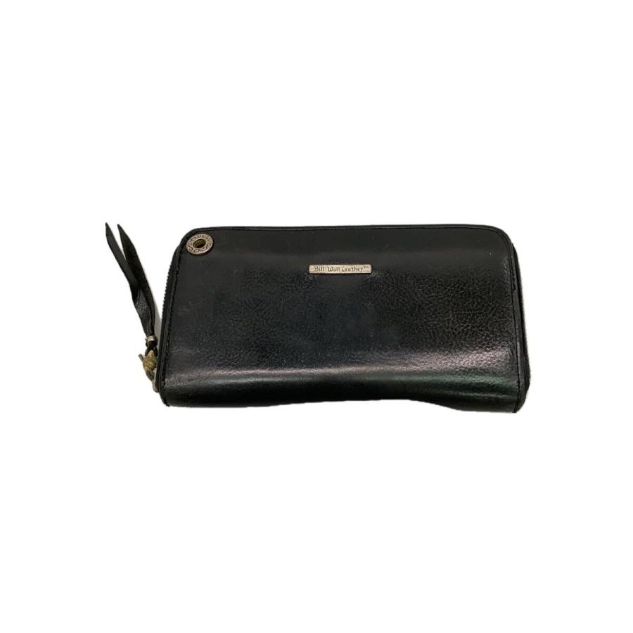 BILL WALL LEATHER◇長財布/レザー/BLK/無地/メンズ/W945// : セカンド