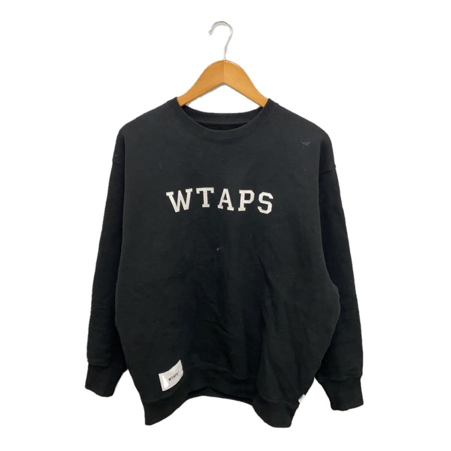 WTAPS◇スウェット/2/コットン/BLK/241ATDT-CSM03// : セカンド