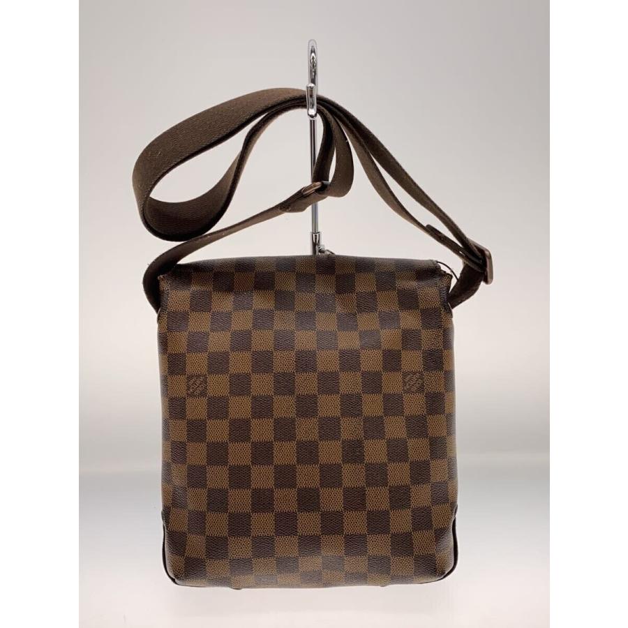 LOUIS VUITTON◇ブルックリンPM_ダミエ・エベヌ/PVC/BRW : セカンド
