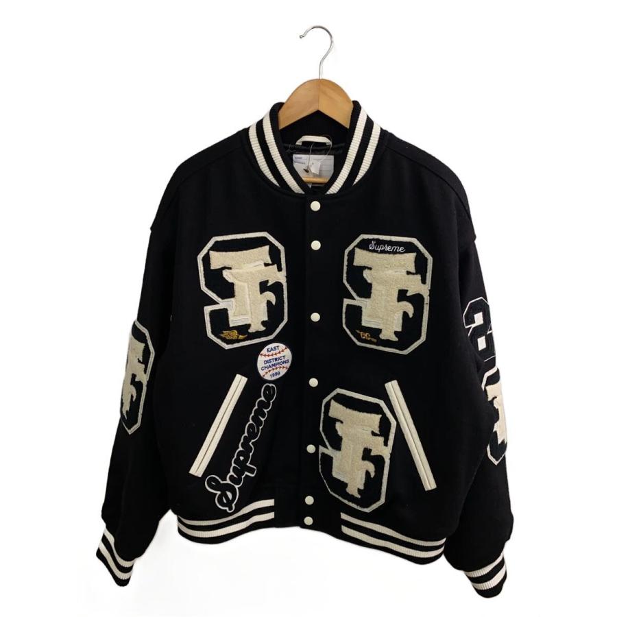 Supreme/スタジャン Drill Team Varsity Jacket Supreme◇Drill Team Varsity Jacket/スタジャン/L/ウール/BLK