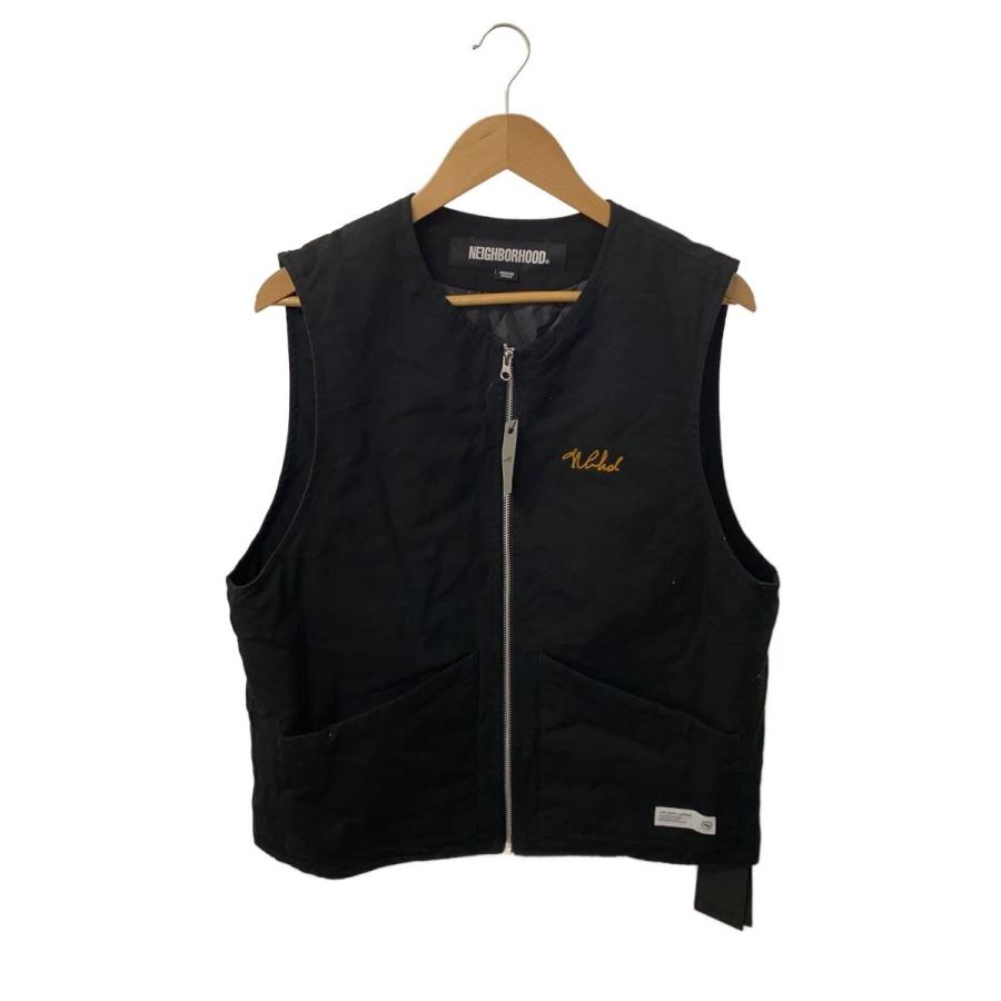NEIGHBORHOOD◇PADDED WORK VEST/ベスト/M/コットン/BLK/251TSNH-JKM05 