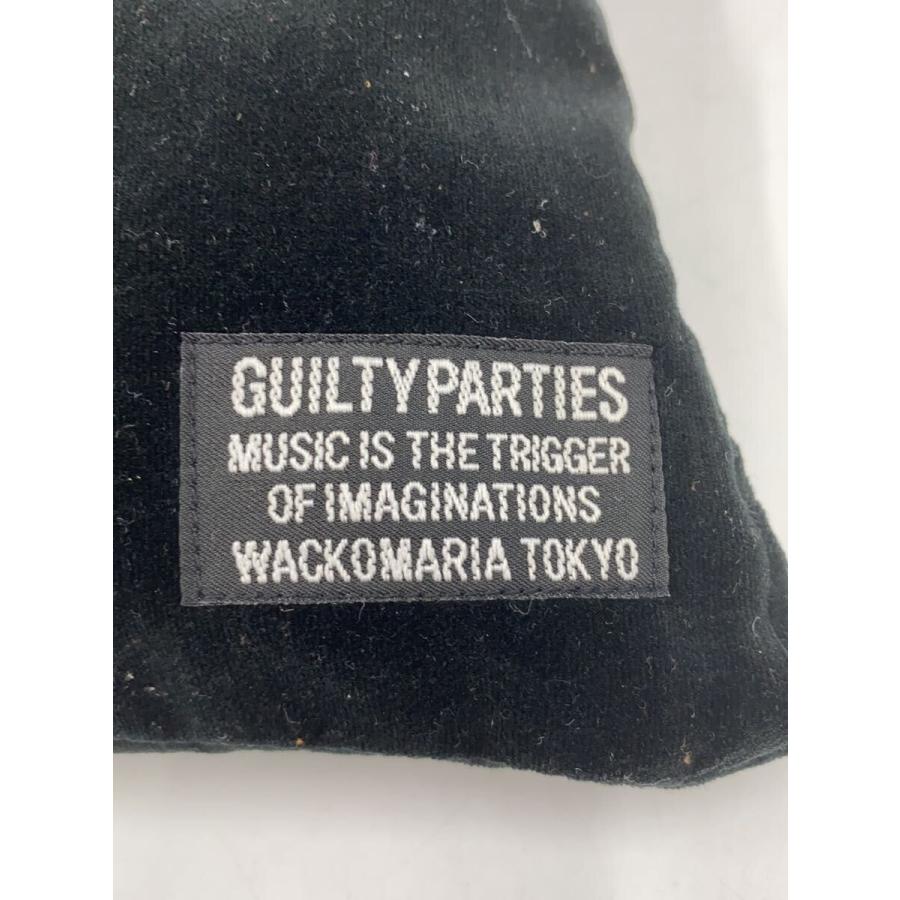 WACKO MARIA◇VELVET SHOULDER PORCH/巾着ポーチ/ベロア/BLK 