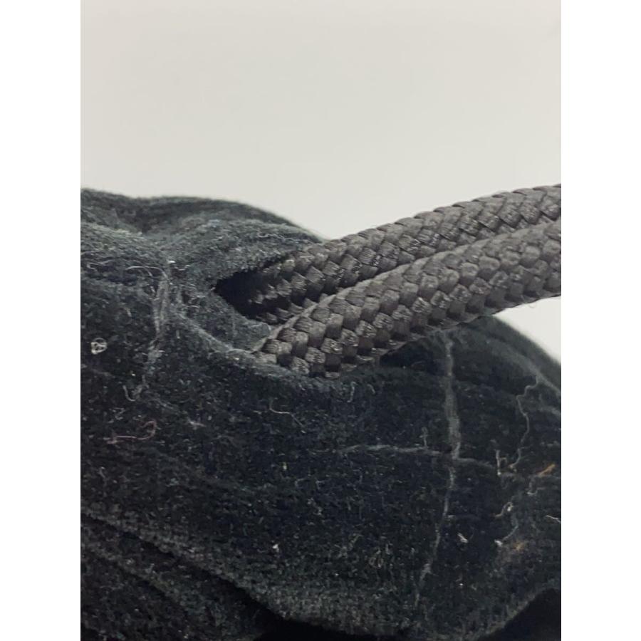 WACKO MARIA◇VELVET SHOULDER PORCH/巾着ポーチ/ベロア/BLK 