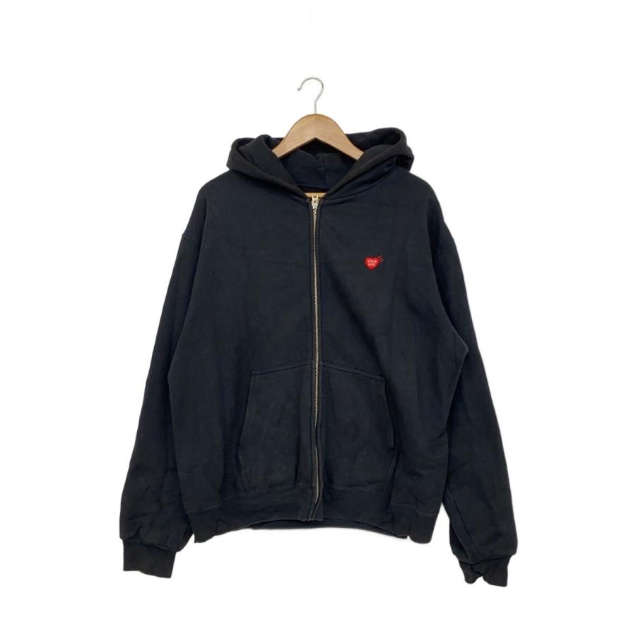 HUMAN MADE◇25AW/CLASSIC ZIP-UP SWEAT HOODIE/ジップパーカー/L 
