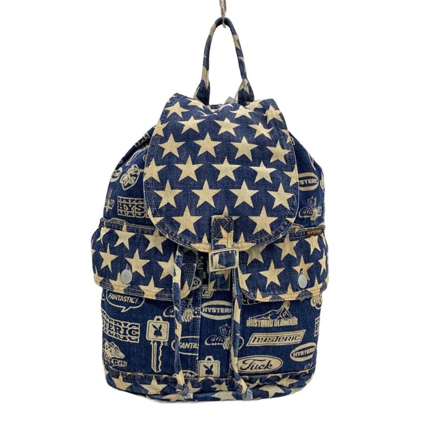 希少 初期 HYSTERIC GLAMOUR スター 総柄 デニム リュック HYSTERIC GLAMOUR◇リュック/デニム/IDG/星柄// : セカンドストリート