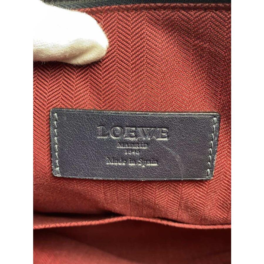 LOEWE◇ロエベ/ブリーフケース/レザー/ネイビー/無地// : セカンド