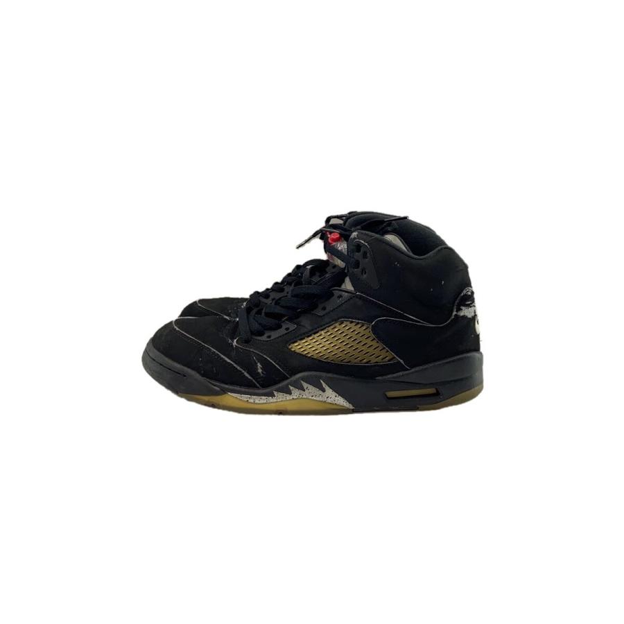 NIKE◇AIR JORDAN 5 RETRO OG/エアジョーダンレトロ/ブラック/845035 