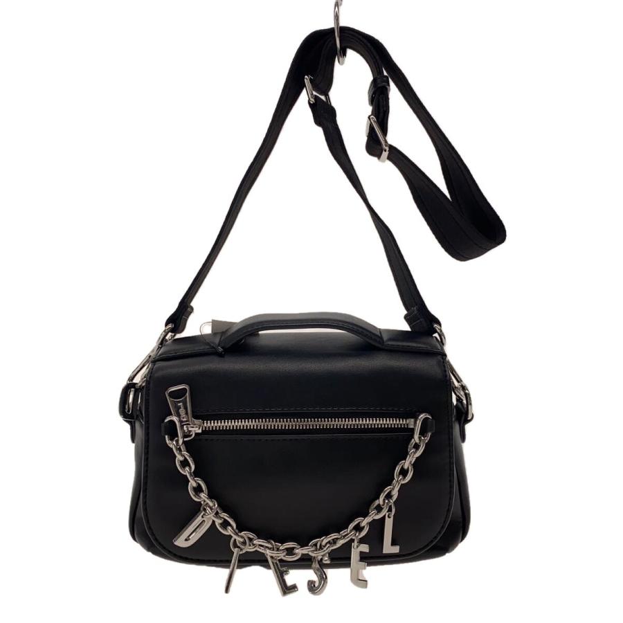 DIESEL◇チャーム付/ミニショルダーバッグ/ブラック/P6727 DIESEL◇チャーム付/ミニショルダーバッグ/ブラック/P6727