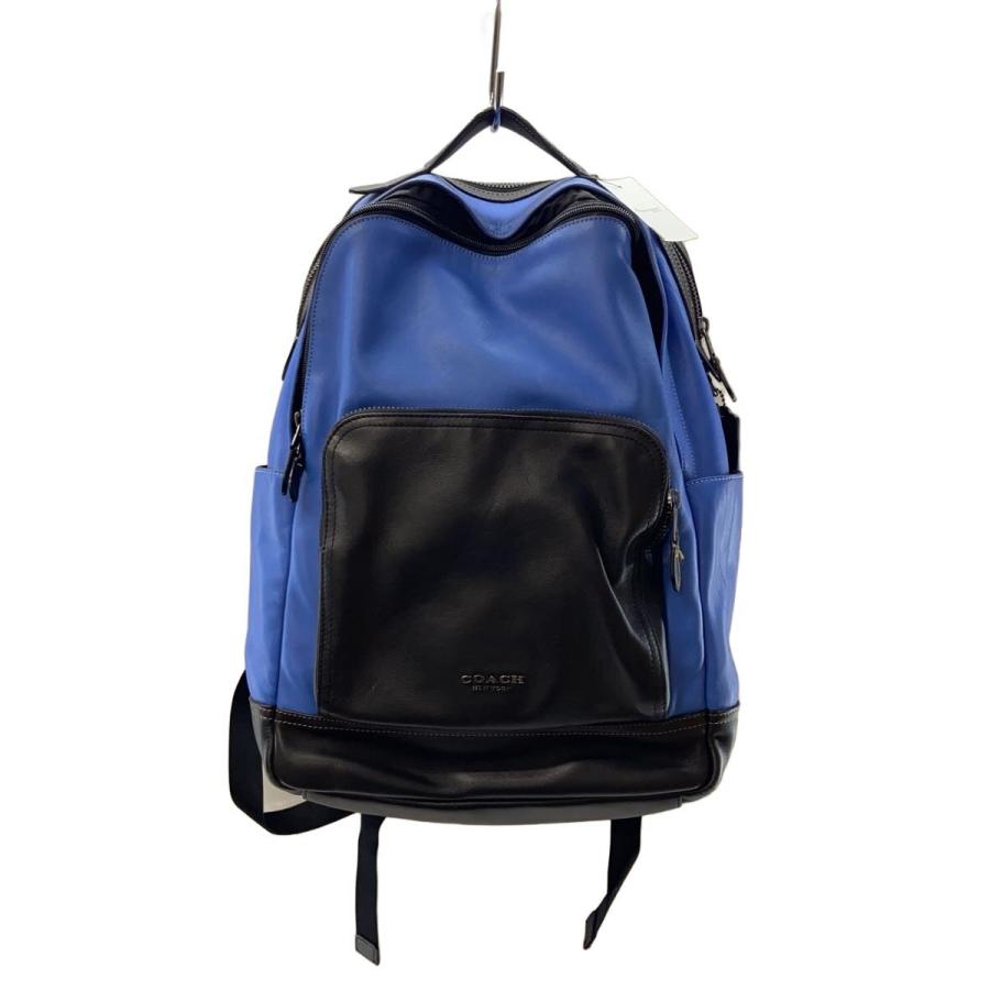 COACH レザーバックパック COACH◇リュック/レザー/BLU/無地/F37599 : セカンドストリートYahoo