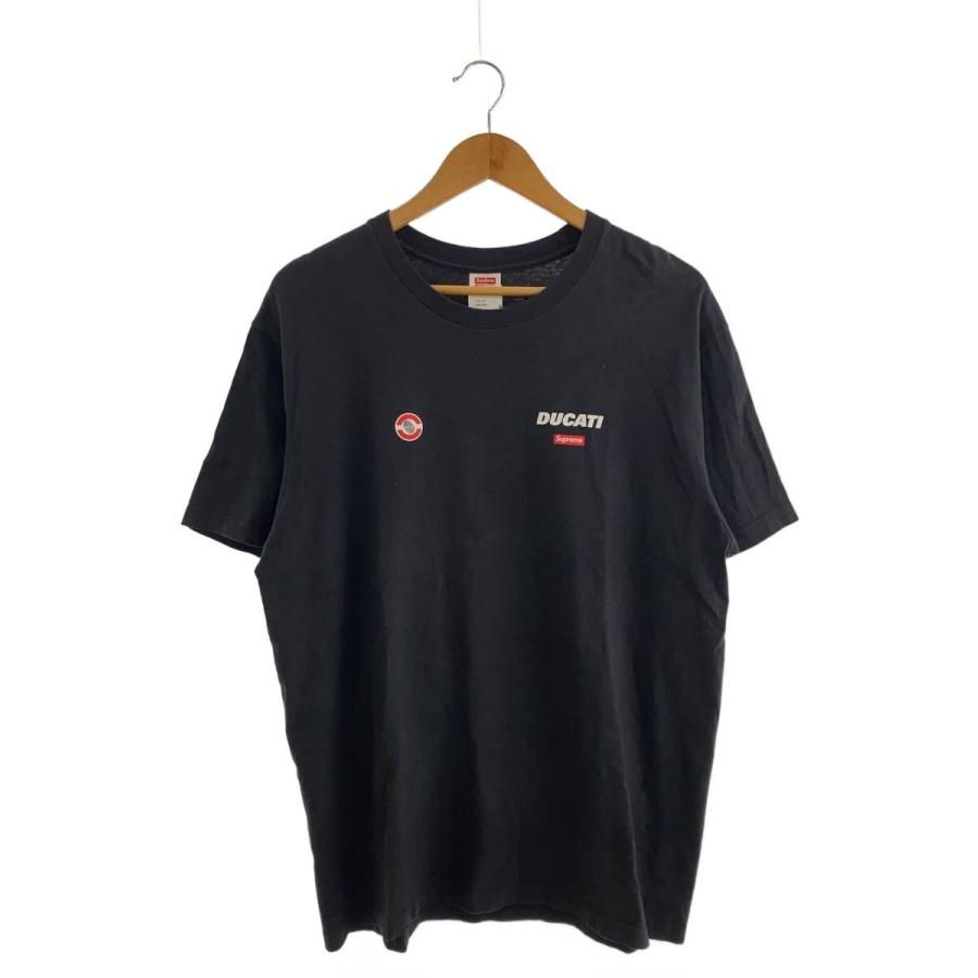 Supreme◇24SS Ducati Logos Tee Tシャツ/L/コットン/ブラック