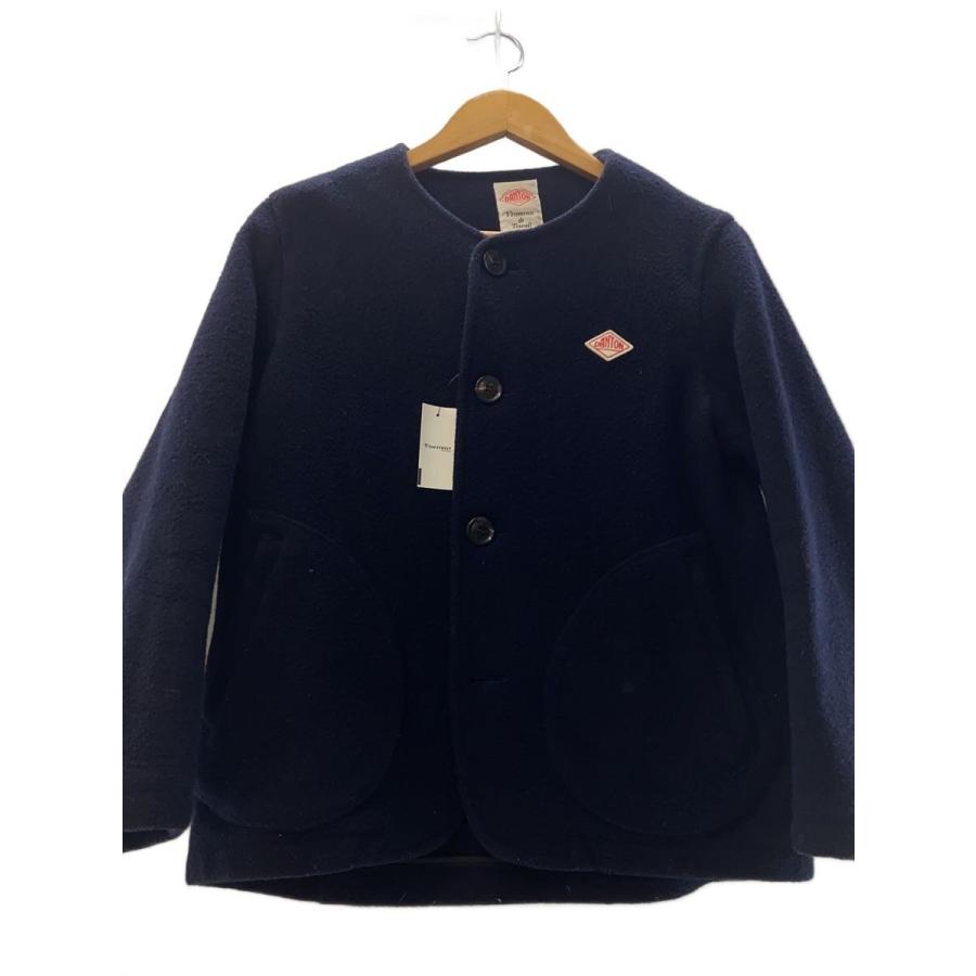 DANTON◇ウールモッサノーカラージャケット/36/ウール/ネイビー/JD