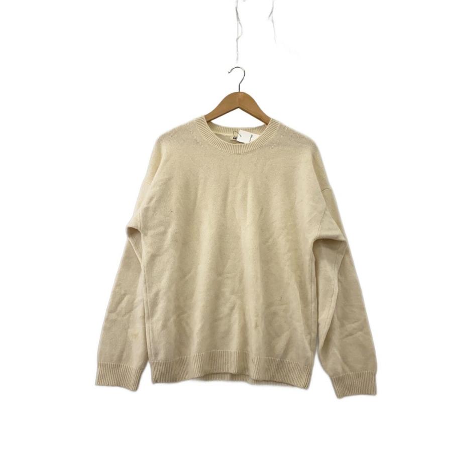 AURALEE◇BABY CASHMERE KNIT/使用感有/4/カシミア/WHT/A20AP02BC