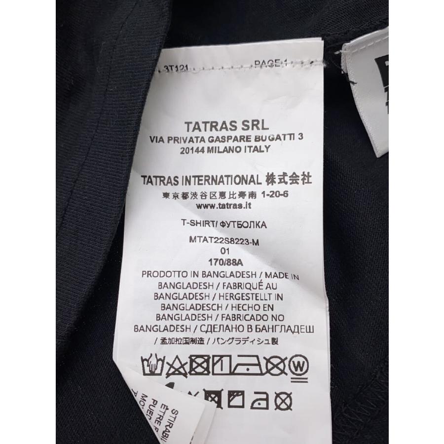 TATRAS◇BACK TO THE FUTURE/Tシャツ/1/コットン/BLK/MTAT22S8223-M