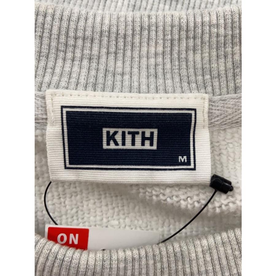 KITH◇JUST US/刺繍/スウェット/M/コットン/GRY/25-072-060-0013-4-0