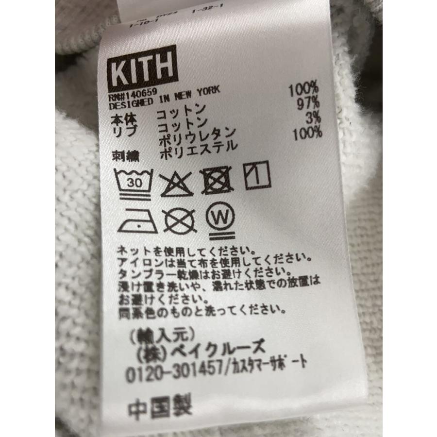 KITH◇JUST US/刺繍/スウェット/M/コットン/GRY/25-072-060-0013-4-0