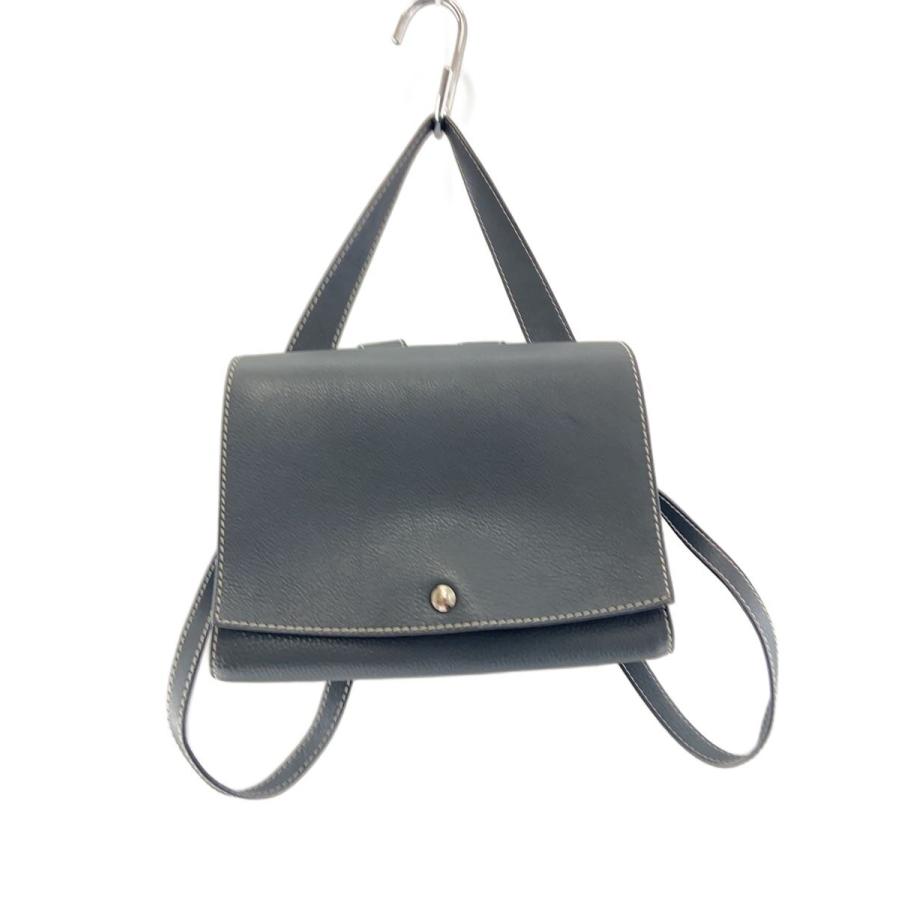 MOTHER HOUSE LAY 2way リュック MOTHERHOUSE◇Lay 2way backpackリュック/レザー/GRY/無地