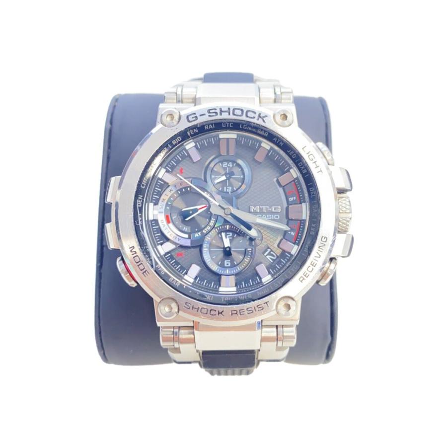 G-SHOCK MT-G B1000腕時計 ステンレス CASIO◇G-SHOCK/ソーラー腕時計/アナログ/ラバー/BLK/BLK/SS/MTG-B1000