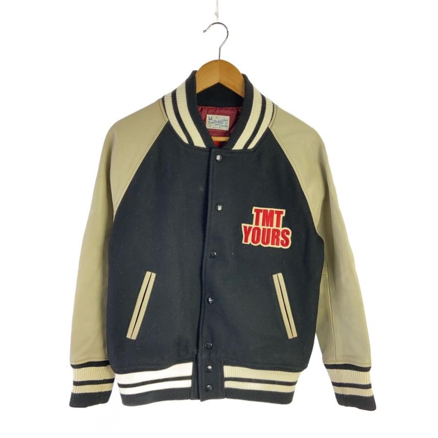 TMT◇スタジャン/S/ウール/袖レザー/BLK/TJK-F10SP11/TMT YOURS/BIG 3