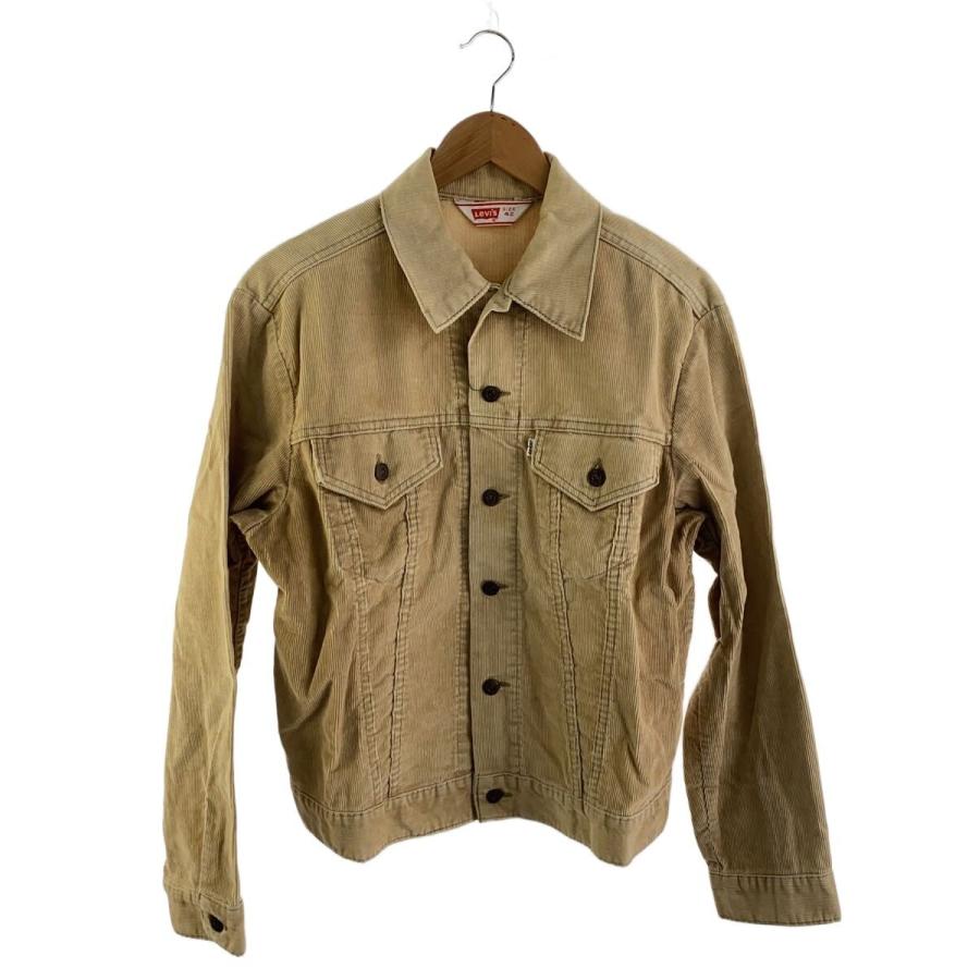 サイズ46 70s Levi's 70505 コーデュロイトラッカージャケット Levi's : 70's USA製 70505 コーデュロイ トラッカージャケット◇50