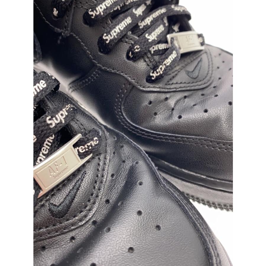 NIKE◇AIR FORCE 1 MID_エアフォース ミッド/25cm/BLK/レザー 